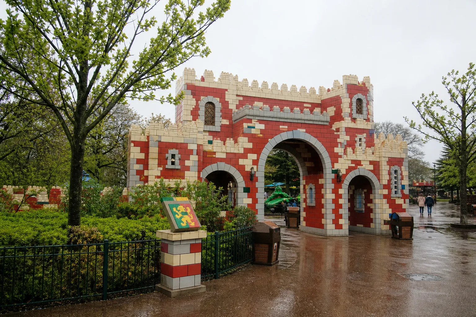 Brick castle keep at LEGOLAND Windsor Resort