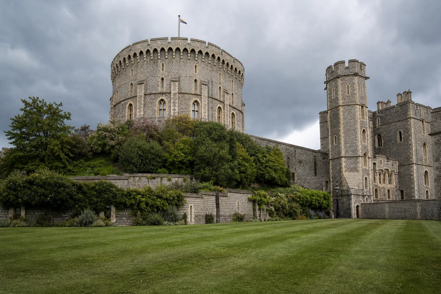 Windsor Castle stone in daylight
